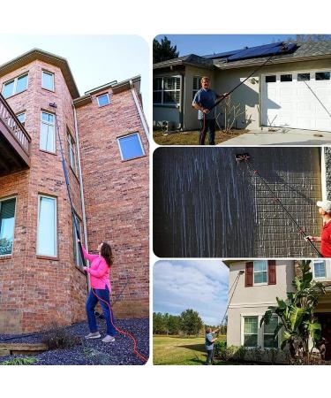 36FT/10.8m Water Fed Pole & Backpack/Window Cleaning Telescopic Brush/Extendable Window Washer conservatory roof cleaner water fed pole Photovoltaic Panel Cleaning 35cm Brush Head 12M/39FT - Buy Online on SooperMarket.com