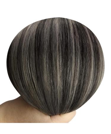 Buy Youngsee 50cm Clip-in Real Hair Extensions - Gray & Black | 120g 7PCs Smooth High-Quality - Buy Online on SooperMarket.com
