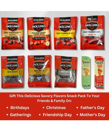 Snack Box Jerky variety pack - Birthday Gifts for Men 18 pcs Meat and Fruit Jerky (Pake to 18) 1 count (Pack of 18) - Buy Online on SooperMarket.com