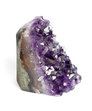 Deep Purple Project Beautiful Amazing Geodes Polished Amethyst Cluster (250 gr to 350 gr) Quartz Crystal Geode Spiritual Healing Home Decor Stone