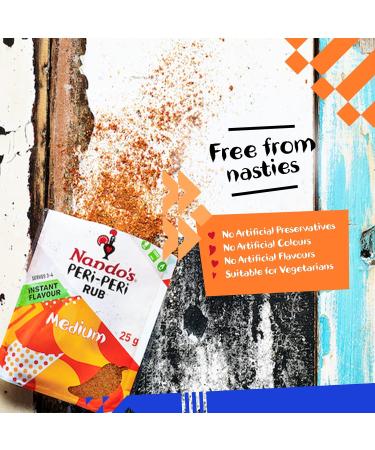 Nando's Peri Peri Medium Seasoning Rub 25g - Buy Online on SooperMarket.com