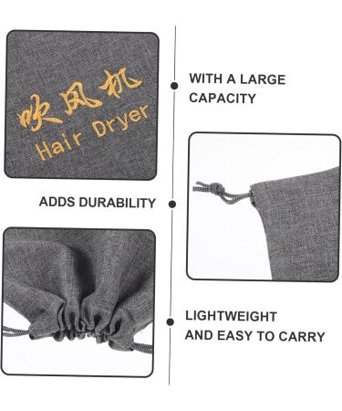 Hemoton Hair Dryer Bag Blow Dryer Bag for Hair Dryer Hair Dryer Storage Hair Curler Travel Drawstring - Buy Online on SooperMarket.com