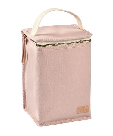 BEABA Isothermal Baby Food Pouch Large Size Bottle Storage Large Capacity Carries a Complete Meal Soft Material Foldable Waterproof Fabric Powder Pink