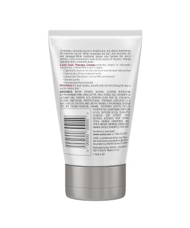 Cur l Foot Therapy Cream - 3.5 oz (Pack of 2) | Soothing Lotion for Dry, Callused Feet & Cracked Heels | Fast-Absorbing Moisturizer with Shea Butter, Coconut Milk & Vitamin E - Buy Online on SooperMarket.com