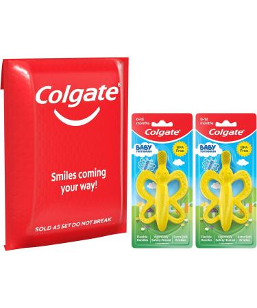 Colgate Baby Toothbrush and Teether BPA Free - 2 Pack - Buy Online on SooperMarket.com