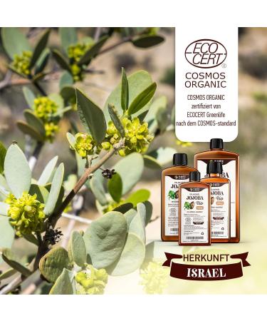 Jojoba Oil Organic 250 ml - 100% Pure Natural & Cold Pressed - Buy Online Internationally - Buy Online on SooperMarket.com