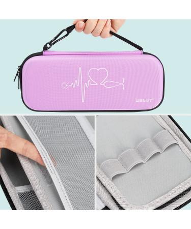 MEUUT 11-Piece Nurse Stethoscope Case Kit - Perfect Nurse Gift with Penlights, Scissor, Bandage Wraps, Badge Holders - Nurse Student Essentials in Light Purple - Buy Online on SooperMarket.com