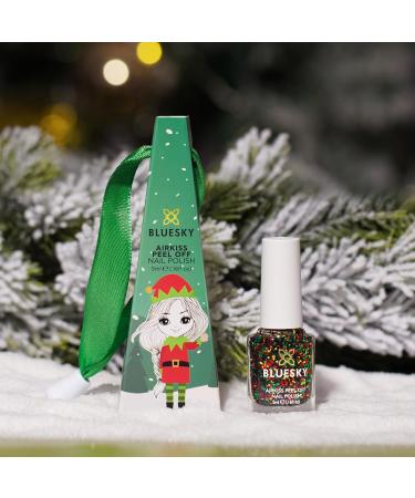 Bluesky Christmas Kids Nail Varnish Bauble - Mischievous Elf Green Glitter | Non-Toxic Water-Based Nail Polish for Kids 5ml - Buy Online on SooperMarket.com