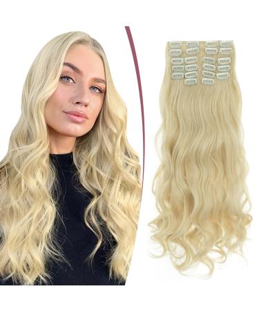 TESS 12 Pieces Hair Extensions Clip in Long Hair Clip in Extensions 22 inch Clip in Curly Hair Extensions Synthetic Hair Extensions Clip in Hairpiece Clips