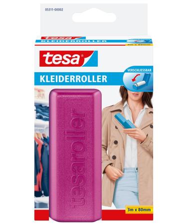 tesa clothes roller value pack 1 x 3 mx 80 mm pink / light yellow / light grey