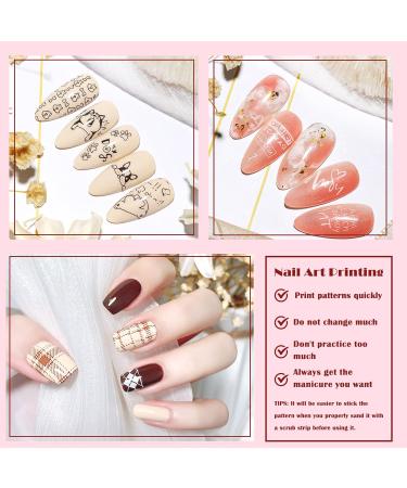 YUNAI French Tip Nail Stamp Kit | Soft Silicone Jelly Clear Stamper Set for DIY Manicure | Professional Nail Seal Stamp Tools - Buy Online on SooperMarket.com