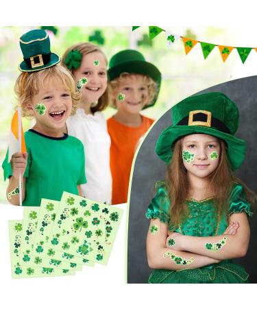 340 Pcs Shamrock Glitter Body Jewelry Stickers | St. Patrick's Day Accessories | Glitter Face & Clover Stickers for Women | Parade Party Favors & Decorations - Buy Online on SooperMarket.com