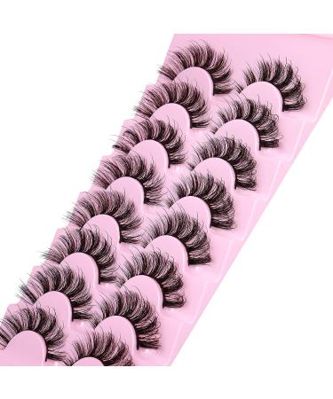 Geeneiya 09B Fairy Lashes Mink False Eyelashes D Curl Cat Eye - Natural and Fluffy Extensions Look - Buy Online on SooperMarket.com