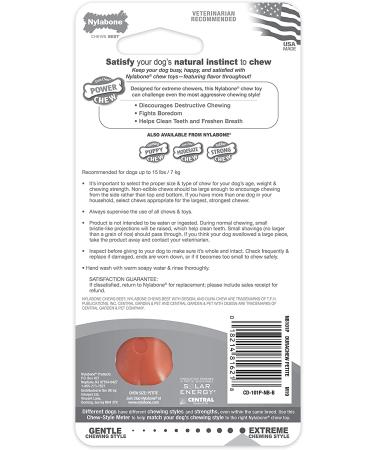 Nylabone Power Chew Dog Bone for Aggressive Chewers - Bacon X-Small/Petite - 1 Count - Buy Online on SooperMarket.com