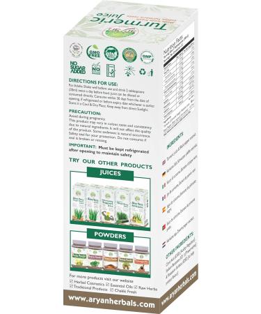 Aryan Herbals Turmeric (Haldi) Juice No Sugar & Artificial Colors Added Natural Juice 1000 ml - Buy Online on SooperMarket.com