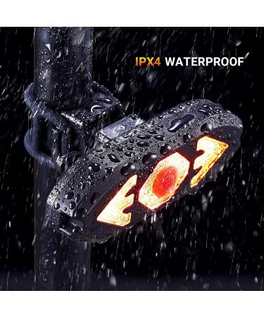 Wireless Remote Bike Tail Light w/ Turn Signals | USB Rechargeable & Waterproof Cycling Taillight for Night Safety - Buy Online on SooperMarket.com