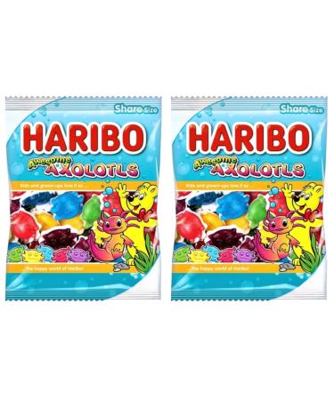 Awsome Axolotls Gummy Sweets Soft Chewy Foam Base Candy in Mixed Friut Flavours 160g - 2x Share Bags