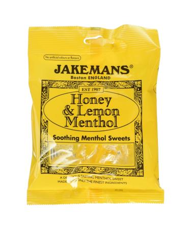Jakemans Honey & Lemon Menthol Soothing Menthol Sweets 100g