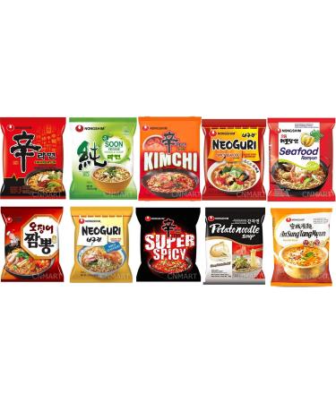 Nong Shim Shin Noodle Ramyun Gourmet Spicy Picante Case of 60 | Self Customised Flavours From Wide Range Tastes