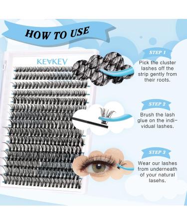 300 Pcs Individual 40D D-Mix Lash Clusters 9-16mm for DIY Lash Extensions | Dramatic Volume and Length | Self Application at Home - Buy Online on SooperMarket.com