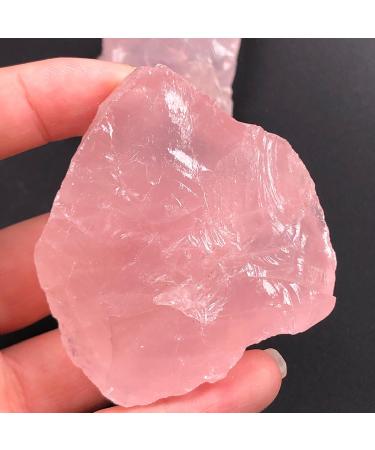 Natural Crystal Natural Pink Rose Quartz Crystal Stone Rock Chips Lucky Natural Stones and Minerals Health Decoration FUZEGRDLI (Size : 90-100g) - Buy Online on SooperMarket.com
