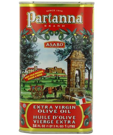 Partanna Extra Virgin Olive Oil, 34 Ounce