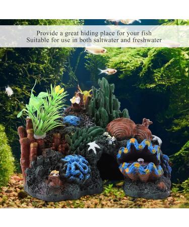 Aquarium Coral Rock Decoration Coral Reef Ornament Vivid Artificial Resin Coral Cave Environments Ornaments Aquarium Fish Tank Resin Decorations - Buy Online on SooperMarket.com