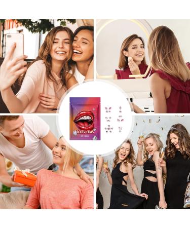 Crystal Stickers for Teeth - Gemstone Rhinestone Stickers for Teeth - Multifunctional Teeth Supplies Decorative Daily Teeth Decor for Shopping Dating - Buy Online on SooperMarket.com