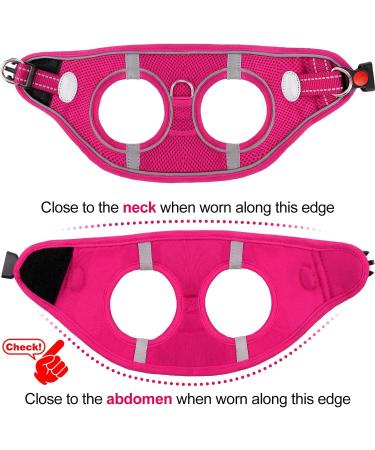 Joyal Dog Harness - Reflective Soft Padded Air-Mesh for Small & Medium Dogs | Bright Pink M (42-47cm) - Shop Now! - Buy Online on SooperMarket.com