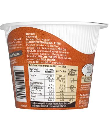 Buy MAGGI 5 Minute Terrine Broccoli Noodle Pot - Delicious Instant Meal Ready to Eat Noodles Pack of 8 (8 x 50g) - International Shipping Available - Buy Online on SooperMarket.com