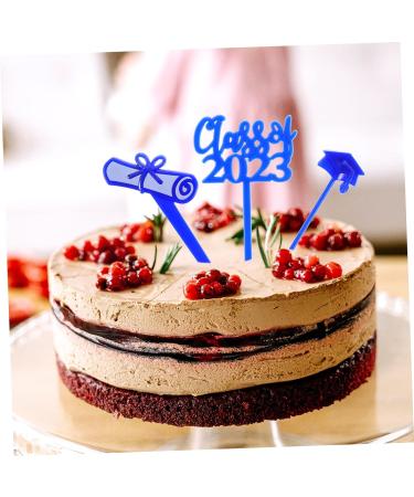 HOMSFOU 150 Pcs Graduation Cake Insert 2023 Graduation Cupcake Toppers Class of 2023 Cupcake Topper Grad Dessert Topper Class of 2023 Cake Picks Grad Inserting Toppers Graduate Delicate - Buy Online on SooperMarket.com