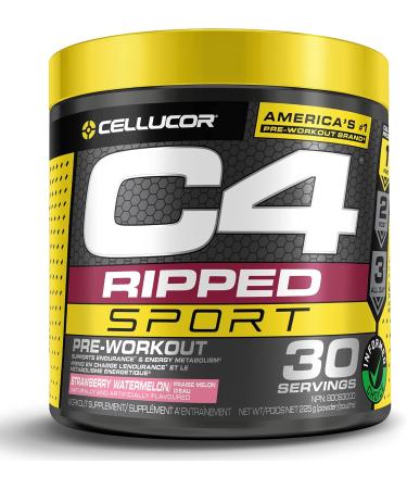 C4 Ripped Sport Pre Workout Powder Strawberry Watermelon & BCAA Sport Recovery Powder - Post & Intra Workout Energy Supplement - Cherry Limeade 30 Servings - Buy Online on SooperMarket.com
