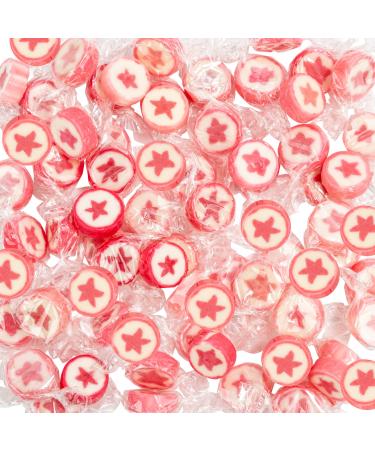 WeddingTree Rocks sweets pink in a Star shape - flavoured rock 500 g - sweets for a wedding favours or as table decoration at baptism holy communion or Birthdays - sweet rock