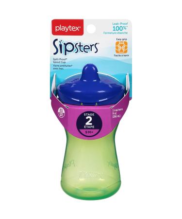 Playtex Sipsters Stage 2 Spout Sippy Cups - 9 oz | Leak-proof Design - Buy Online on SooperMarket.com