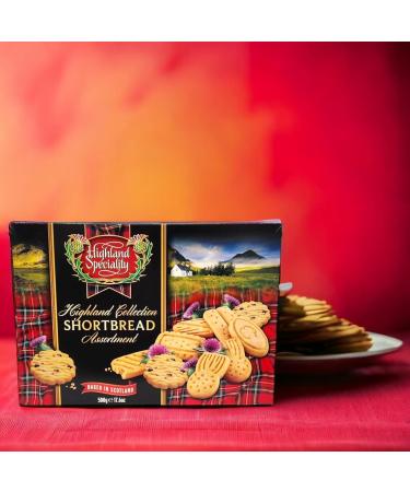 Highland Specialty Traditional Scottish Shortbread Cookies 500g Box Assorted Shapes (1) - Buy Online on SooperMarket.com