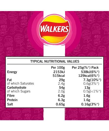 Walkers Less Salt Potato Crisps Delicate Prawn Cocktail 6X25g Delicate Prawn Cocktail 150 g (Pack of 1) - Buy Online on SooperMarket.com