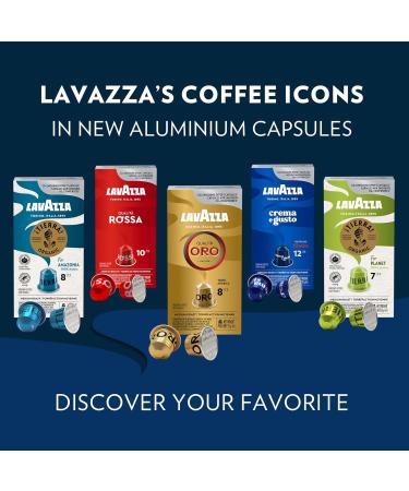 Lavazza Crema E Gusto Medium Roast Coffee Capsules Compatible with Nespresso Original Machines creamy coffee chocolate hints wood and spice aftertaste (10 Count) Pack of 1 - ( Packaging May Vary ) Crema e Gusto 10 count (Pack of 1) - Buy Online on SooperMarket.com