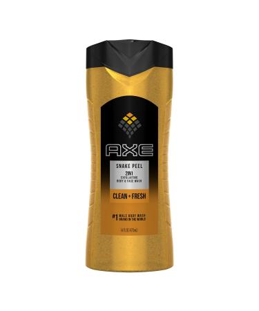AXE Exfoliating Body Wash for Men  Snake Peel  16 Fl Oz (Pack of 1)