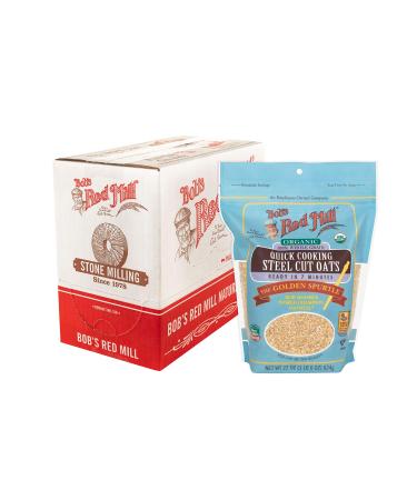 Bob's Red Mill Organic Quick Cooking Steel Cut Oats 22 Oz