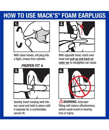 Mack's Maximum Protection Soft Foam Shooting Ear Plugs - 33 dB NRR for Hunting & Shooting - 7 Pairs with Travel Case - Buy Online on SooperMarket.com