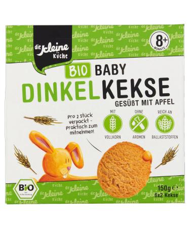 Organic Vegan Spelled Cookies for Toddlers | 10 x 150g | Additive-Free Baby Snack in Practical Portion Packs - Buy Online on SooperMarket.com