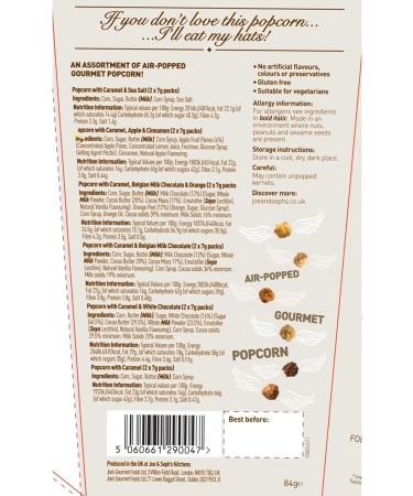 Joe & Seph's Ultimate Popcorn Selection Box - Handmade in the UK | 12 x Mini Bags | Vegetarian & Gluten-Free Snack | Air-Popped with All-Natural Ingredients | 84g (Pack of 1) - Buy Online on SooperMarket.com