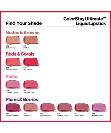 Revlon ColorStay Ultimate Liquid Lipstick in Premier Plum (025) - Satin Finish - Buy Online on SooperMarket.com