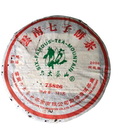 Pu-erh tea 2006 Six Famous Tea Mountain 7582 357g Raw