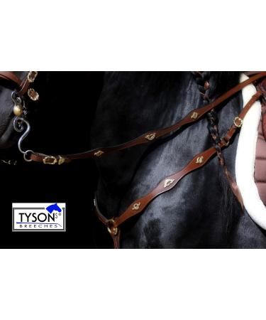 Jose Breastplate Show Portuguese Spanish Black Brown Tysons VB WB XF XXF Calfblood (WB Brown) WB Brown