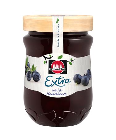Schwartau Extra Wild Blueberry Jam Pack of 8 (8 x 340 g)