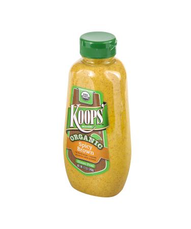KOOPS MUSTARD SPICY BROWN ORG 12 OZ