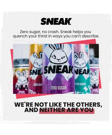 SNEAK | Cans Mixed Flavours with Blizzard Raspberry Lemonade & Tropikilla | Zero Sugar Low-Calorie Energy Drink for Sustained Concentration & Focus | 500ml x 12 - Buy Online on SooperMarket.com