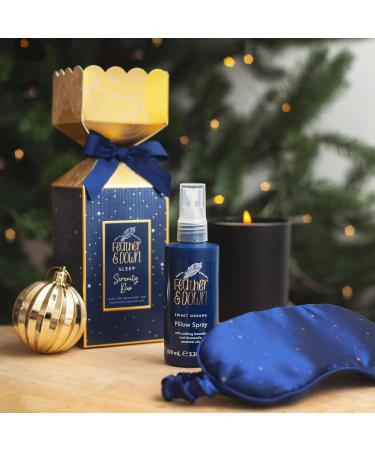 Feather and Down Serenity Duo Gift Set (2 x 50ml Pillow Spray & Relaxing Eye Mask) - With Lavender & Chamomile Essential Oils to Encourage Calm & Aid a Restful Night's Sleep. - Buy Online on SooperMarket.com