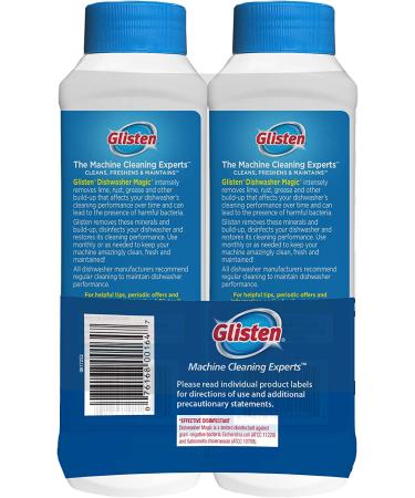 Glisten Dishwasher Magic Machine Cleaner & Disinfectant 12oz - 2-Pack - Buy Online on SooperMarket.com